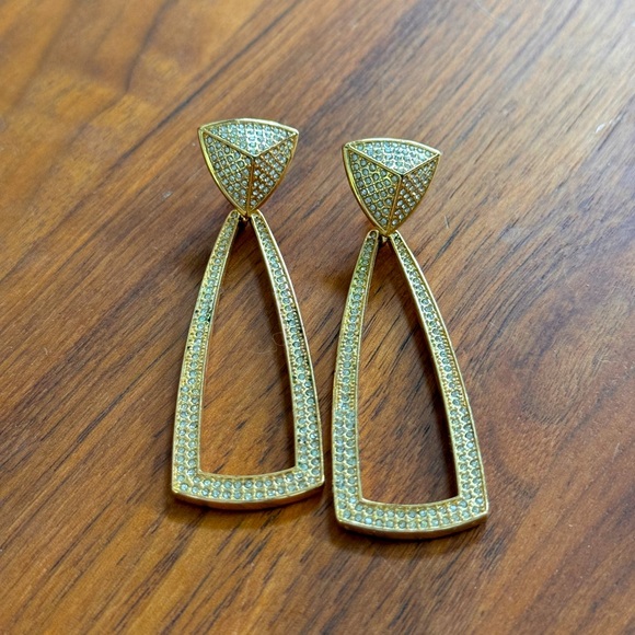 House of Harlow drop earrings gold - Picture 1 of 2